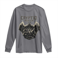 Retro Cryptid Hunter Long Sleeve Shirt Mothman Bigfoot Loch Ness Monster Cryptids - Wonder Print Shop
