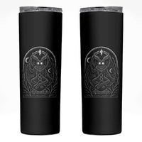 Mothman Skinny Tumbler Cryptid Paranormal Occult Horror Gothic Monster - Wonder Print Shop