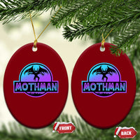 Mothman Ceramic Ornament Retro Neon Cryptid Paranormal Horror Monster - Wonder Print Shop