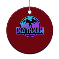 Mothman Ceramic Ornament Retro Neon Cryptid Paranormal Horror Monster - Wonder Print Shop