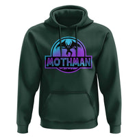 Mothman Hoodie Retro Neon Cryptid Paranormal Horror Monster - Wonder Print Shop