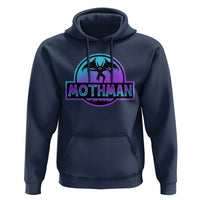 Mothman Hoodie Retro Neon Cryptid Paranormal Horror Monster - Wonder Print Shop