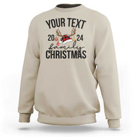 Personalized Matching Family Christmas Sweatshirt Custom Name Xmas Gift - Wonder Print Shop