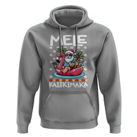 Mele Kalikimaka Hawaiian Christmas In July Hawaii Santa Hoodie Palm Tree Beach Tropical Xmas Gift Family Holiday