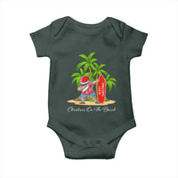Hawaiian Christmas Santa Baby Onesie Christmas On The Beach Vacation