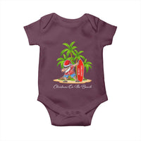 Hawaiian Christmas Santa Baby Onesie Christmas On The Beach Vacation