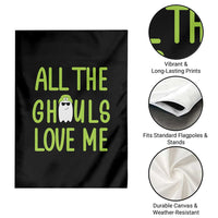 Halloween Boo Ghost Cute Costume Garden Flag Funny All The Ghouls Love Me Shirt Boys Toddler Girls Kids Youth - Wonder Print Shop