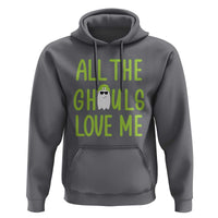 Halloween Boo Ghost Cute Costume Hoodie Funny All The Ghouls Love Me Shirt Boys Toddler Girls Kids Youth