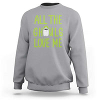 Halloween Boo Ghost Cute Costume Sweatshirt Funny All The Ghouls Love Me Shirt Boys Toddler Girls Kids Youth - Wonder Print Shop