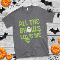 Halloween Skeleton Boo Ghost Cute Costume T Shirt Funny All The Ghouls Love Me Shirt Boys Toddler Girls Kids Youth - Wonder Print Shop