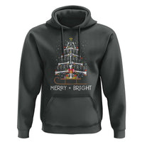 Christmas Radiology Hoodie Merry and Bright Dancing Skeleton Xmas Tree Rad Tech Gift