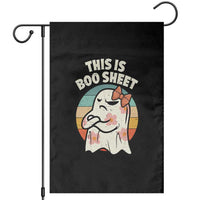 Retro Halloween Costume Women Garden Flag This Is Boo Sheet Cute Spooky Ghost - Wonder Print Shop
