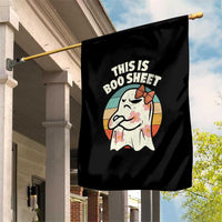 Retro Halloween Costume Women Garden Flag This Is Boo Sheet Cute Spooky Ghost - Wonder Print Shop
