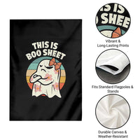 Retro Halloween Costume Women Garden Flag This Is Boo Sheet Cute Spooky Ghost - Wonder Print Shop