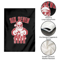 Six Seven Bruh Funny Christmas Garden Flag Santa 67 Meme Teens Boys Kids Xmas Pajamas - Wonder Print Shop