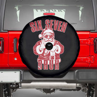 Six Seven Bruh Funny Christmas Spare Tire Cover Santa 67 Meme Teens Boys Kids Xmas Pajamas - Wonder Print Shop