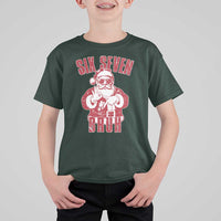 Six Seven Bruh Funny Christmas T Shirt For Kid Santa 67 Meme Teens Boys Kids Xmas Pajamas - Wonder Print Shop