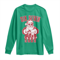 Six Seven Bruh Funny Christmas Long Sleeve Shirt Santa 67 Meme Teens Boys Kids Xmas Pajamas - Wonder Print Shop