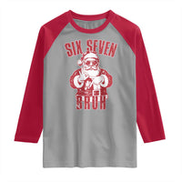 Six Seven Bruh Funny Christmas Raglan Shirt Santa 67 Meme Teens Boys Kids Xmas Pajamas - Wonder Print Shop