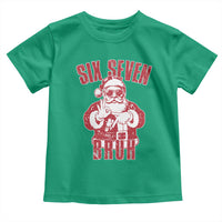 Six Seven Bruh Funny Christmas Toddler T Shirt Santa 67 Meme Teens Boys Kids Xmas Pajamas - Wonder Print Shop
