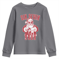 Six Seven Bruh Funny Christmas Youth Sweatshirt Santa 67 Meme Teens Boys Kids Xmas Pajamas - Wonder Print Shop