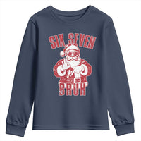 Six Seven Bruh Funny Christmas Youth Sweatshirt Santa 67 Meme Teens Boys Kids Xmas Pajamas - Wonder Print Shop