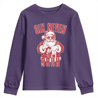 Six Seven Bruh Funny Christmas Youth Sweatshirt Santa 67 Meme Teens Boys Kids Xmas Pajamas - Wonder Print Shop