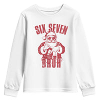 Six Seven Bruh Funny Christmas Youth Sweatshirt Santa 67 Meme Teens Boys Kids Xmas Pajamas - Wonder Print Shop
