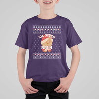Funny Six Seven 6 7 Meme Ugly Christmas T Shirt For Kid Santa 67 Meme Xmas Pajamas - Wonder Print Shop