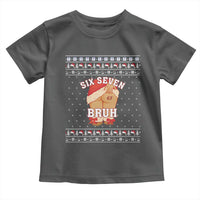 Funny Six Seven 6 7 Meme Ugly Christmas Toddler T Shirt Santa 67 Meme Xmas Pajamas - Wonder Print Shop