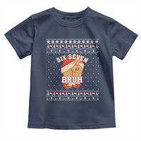 Funny Six Seven 6 7 Meme Ugly Christmas Toddler T Shirt Santa 67 Meme Xmas Pajamas - Wonder Print Shop
