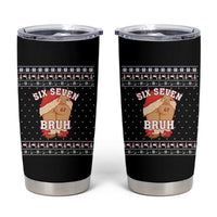 Funny Six Seven 6 7 Meme Ugly Christmas Tumbler Cup Santa 67 Meme Xmas Pajamas - Wonder Print Shop