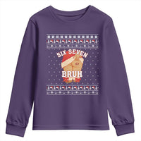 Funny Six Seven 6 7 Meme Ugly Christmas Youth Sweatshirt Santa 67 Meme Xmas Pajamas - Wonder Print Shop
