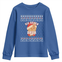 Funny Six Seven 6 7 Meme Ugly Christmas Youth Sweatshirt Santa 67 Meme Xmas Pajamas - Wonder Print Shop