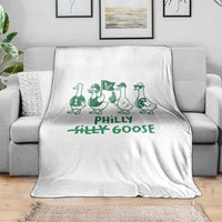 Philly Goose Throw Blanket Funny Philadelphia Football Fan Gear Silly Gooses - Wonder Print Shop