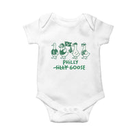 Philly Goose Baby Onesie Funny Philadelphia Football Fan Gear Silly Gooses - Wonder Print Shop