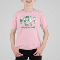 Philly Goose T Shirt For Kid Funny Philadelphia Football Fan Gear Silly Gooses - Wonder Print Shop