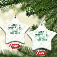 Philly Goose Ceramic Ornament Funny Philadelphia Football Fan Gear Silly Gooses - Wonder Print Shop
