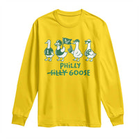 Philly Goose Long Sleeve Shirt Funny Philadelphia Football Fan Gear Silly Gooses - Wonder Print Shop