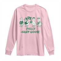 Philly Goose Long Sleeve Shirt Funny Philadelphia Football Fan Gear Silly Gooses - Wonder Print Shop
