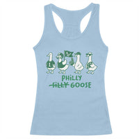 Philly Goose Racerback Tank Top Funny Philadelphia Football Fan Gear Silly Gooses - Wonder Print Shop