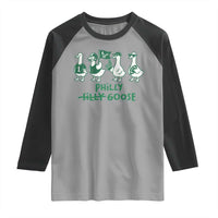 Philly Goose Raglan Shirt Funny Philadelphia Football Fan Gear Silly Gooses - Wonder Print Shop