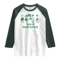 Philly Goose Raglan Shirt Funny Philadelphia Football Fan Gear Silly Gooses - Wonder Print Shop