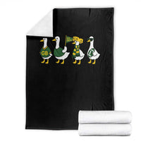 Vintage Green Bay Goose Throw Blanket Funny Silly Gooses Football - Wonder Print Shop