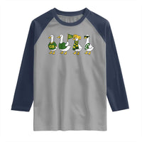 Vintage Green Bay Goose Raglan Shirt Funny Silly Gooses Football - Wonder Print Shop