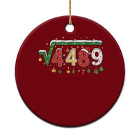 Math 67 Meme Funny Six Seven Funny Christmas Ceramic Ornament Funny Math Teacher Teen Slang Boys Kids Xmas Pajamas - Wonder Print Shop