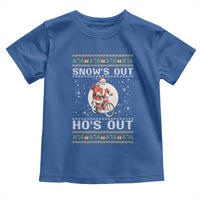 Funny Santa Christmas Toddler T Shirt Snows Out Hos Out Ugly Xmas - Wonder Print Shop