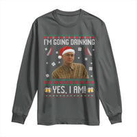 Charlie Hunnam Ed Gein Ugly Christmas Long Sleeve Shirt Monster Movie I'm Going Drinking - Wonder Print Shop
