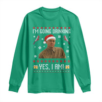 Charlie Hunnam Ed Gein Ugly Christmas Long Sleeve Shirt Monster Movie I'm Going Drinking - Wonder Print Shop