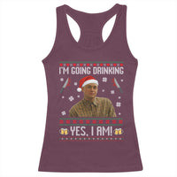 Charlie Hunnam Ed Gein Ugly Christmas Racerback Tank Top Monster Movie I'm Going Drinking - Wonder Print Shop